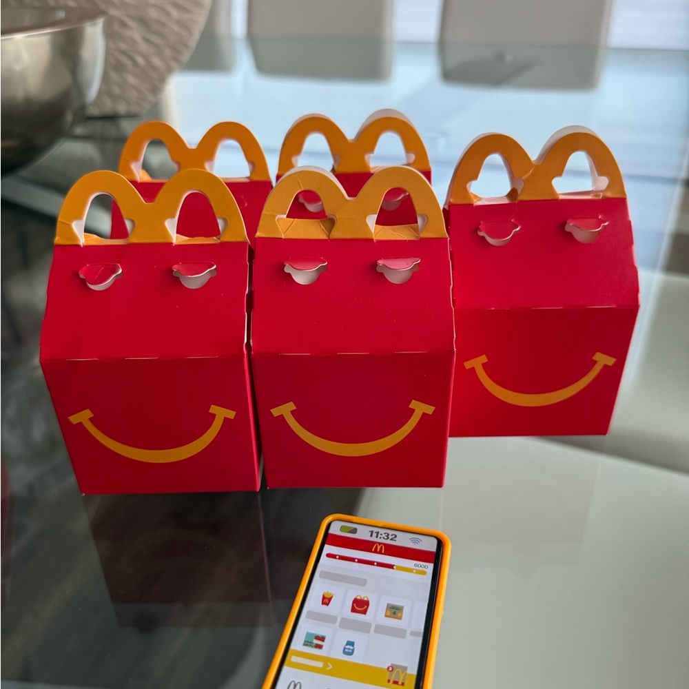 McDonald's Red and Yellow Happy Meal Boxes (2 phones for @rham2008)
